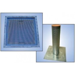 Vertical perforated cylindrical strainer aquaculture france