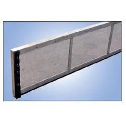 Traverses grillagées, acier inox.