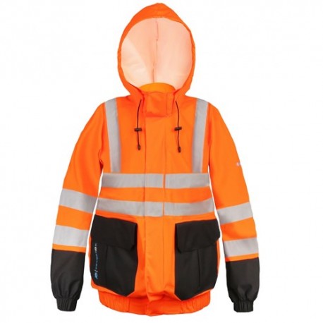 Veste imperméable haute visibilité