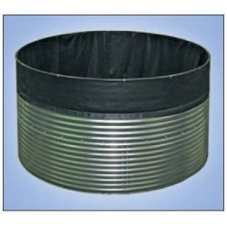 Bacs en acier galvanisé avec liner pour eau d