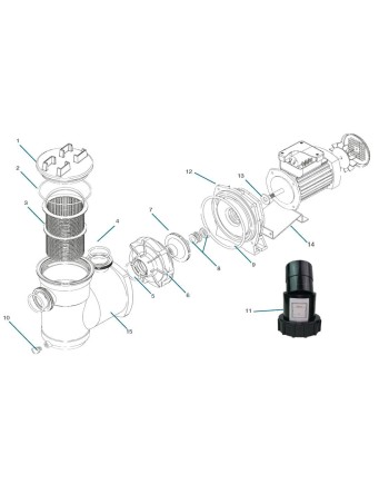 Repuestos para bomba Plastica Argonaut AV aquaculturefrance