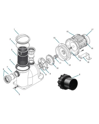 Repuestos para bomba Plastica Argonaut AG aquaculturefrance