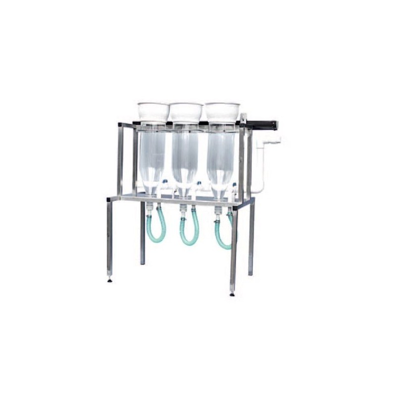 Incubation System with Zug Bottles in Rack aquaculturefrance
