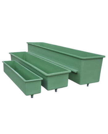 Bacs rectangulaires pour l'élevage en aquaculture
