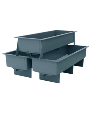 Bacs rectangulaires pour l'élevage en aquaculture