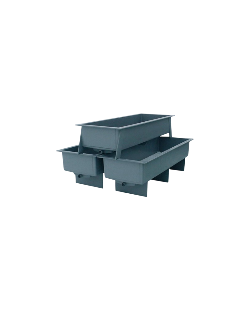 Bacs rectangulaires pour l'élevage en aquaculture