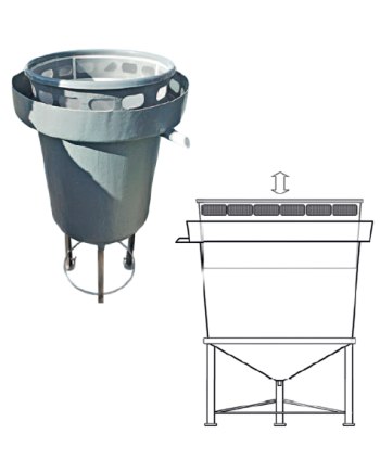 Cylindrical incubators MC‑V aquaculture france