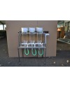 Incubation System with Zug Bottles in Rack aquaculture france