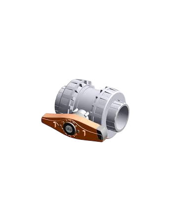 2-ways PVC ball valves aquaculture france